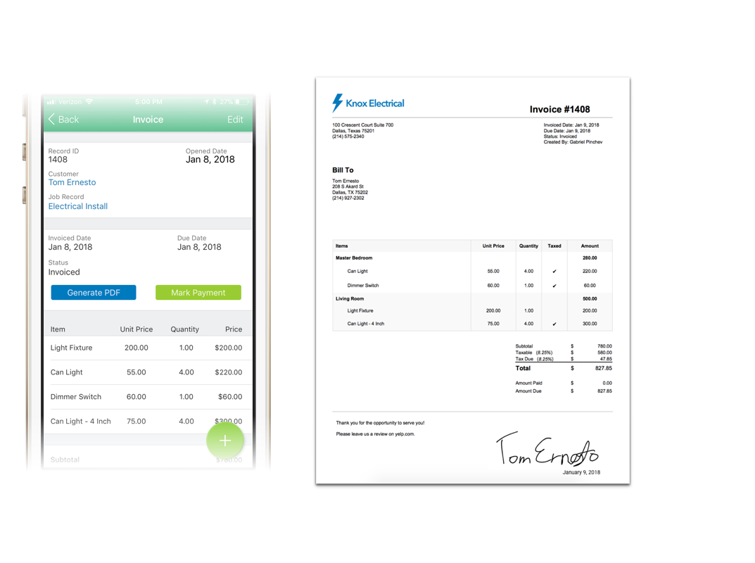 Create professional, detailed estimates & invoices – with robust electrical estimator software